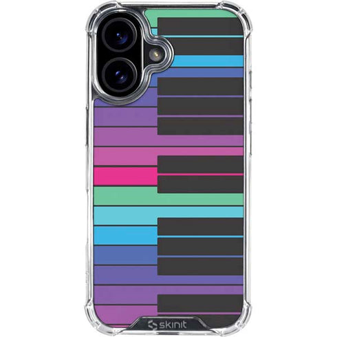 Color Piano Keys iPhone 17 Clear Case