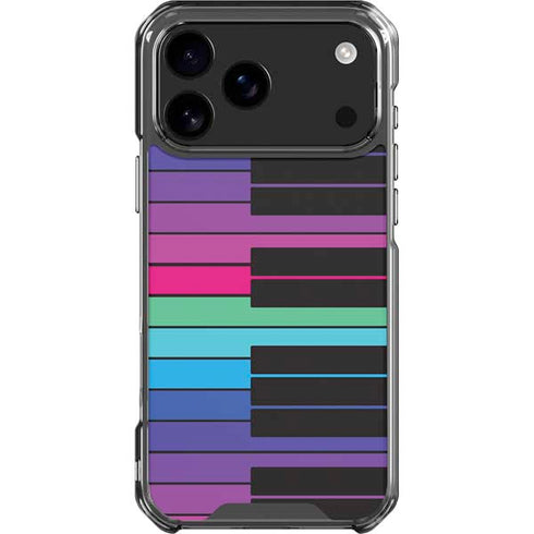 Color Piano Keys iPhone 18 Pro Max Clear Case