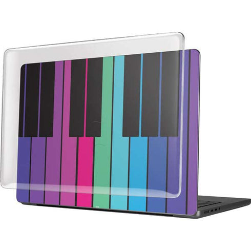 Color Piano Keys MacBook Pro 14in (2021-24) Case plus Skin