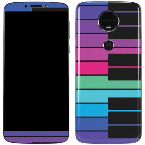 Color Piano Keys Moto E5 Plus Skin