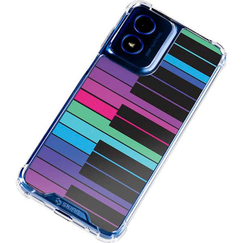 Color Piano Keys Moto G Play 4G (2024) Clear Case