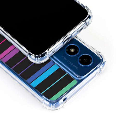 Color Piano Keys Moto G Play 4G (2024) Clear Case