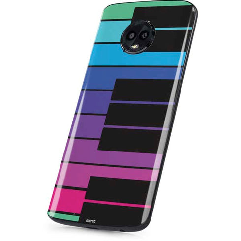 Color Piano Keys Moto G6 Skin