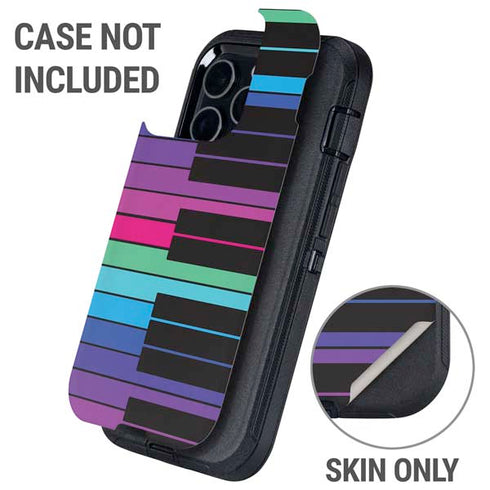Color Piano Keys Otterbox Defender iPhone Skin