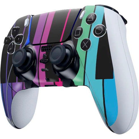 Color Piano Keys PS5 DualSense Edge Pro Controller Skin
