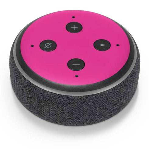 Color Pop Corvette Fusia Amazon Echo Dot Skin