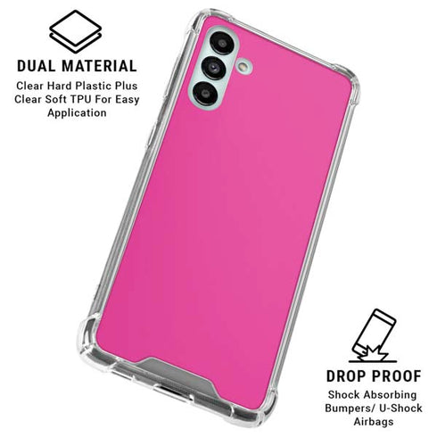 Color Pop Corvette Fusia Galaxy A13 5G Clear Case