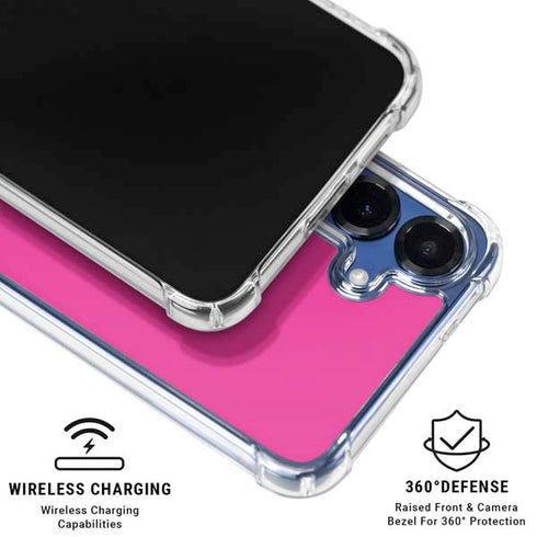 Color Pop Corvette Fusia Galaxy S25 Clear Case