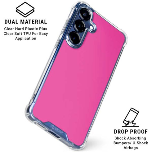 Color Pop Corvette Fusia Galaxy S25 Clear Case