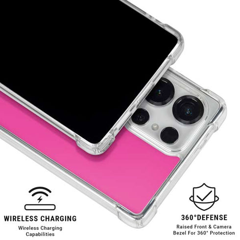 Color Pop Corvette Fusia Galaxy S25 Ultra Clear Case
