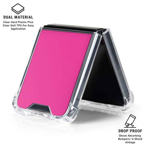 Color Pop Corvette Fusia Galaxy Z Flip6 Clear Case