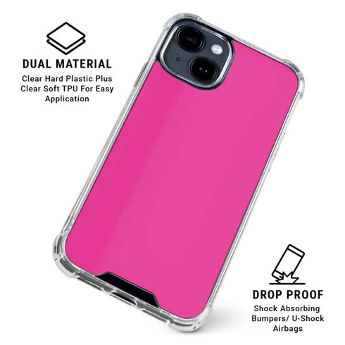 Color Pop Corvette Fusia iPhone 14 Plus Clear Case