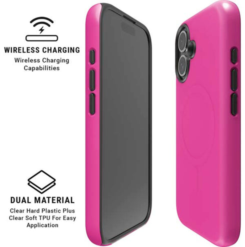 Color Pop Corvette Fusia iPhone 16 Plus Magsafe Impact Case
