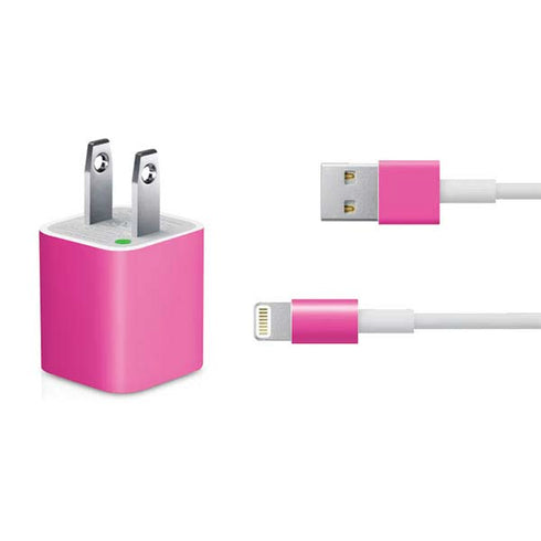 Color Pop Corvette Fusia iPhone Charger (5W USB) Skin