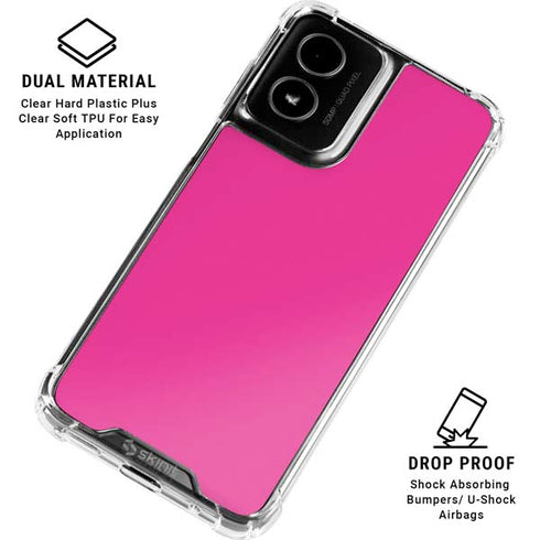 Color Pop Corvette Fusia Moto G Power 5G (2024) Clear Case