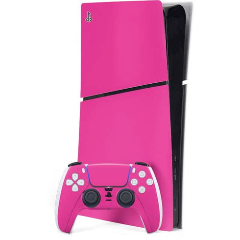 Color Pop Corvette Fusia PS5 Slim Digital Edition Bundle Skin
