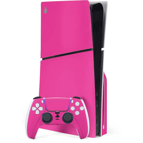 Color Pop Corvette Fusia PS5 Slim Disk Bundle Skin