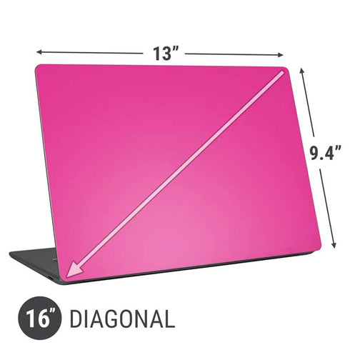 Color Pop Corvette Fusia Universal Laptop 16in (13 x 9.4in) Skin