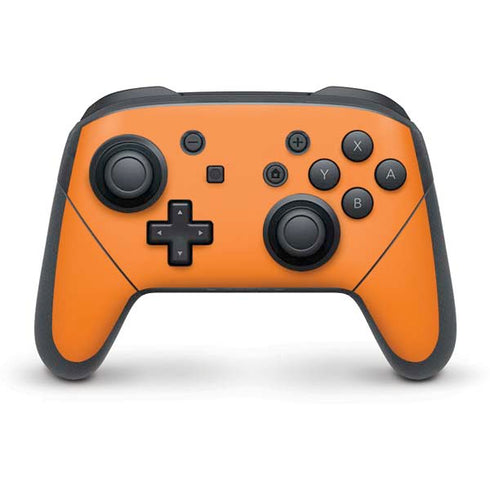 Color Pop Florida Orange Nintendo Switch Pro Controller Skin