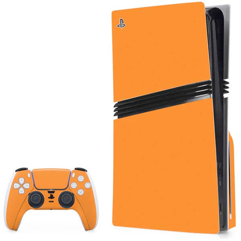 Color Pop Florida Orange PS5 Pro Disk Bundle Skin