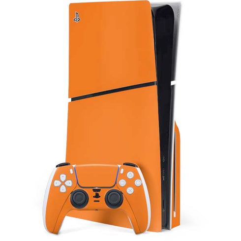 Color Pop Florida Orange PS5 Slim Disk Bundle Skin