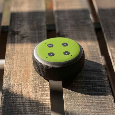 Color Pop Laser Lime Amazon Echo Dot Skin
