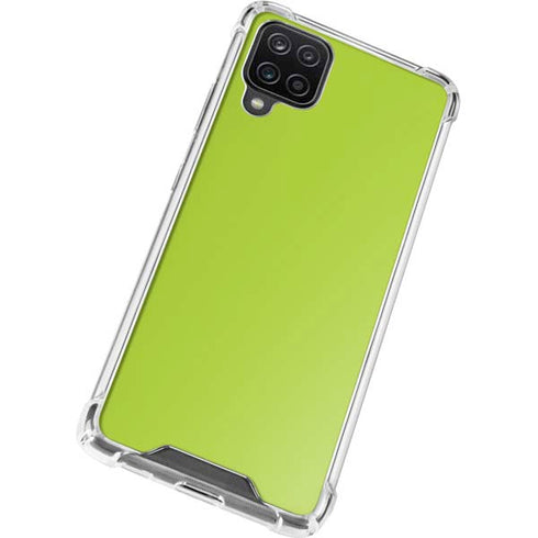 Color Pop Laser Lime Galaxy A12 Clear Case