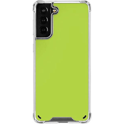 Color Pop Laser Lime Galaxy S21 Plus 5G Clear Case