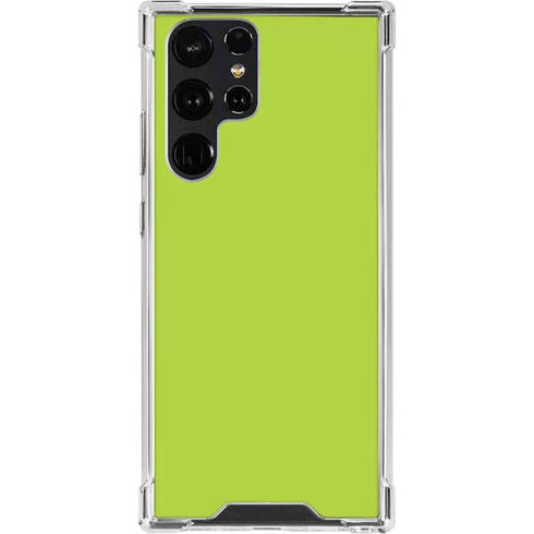 Color Pop Laser Lime Galaxy S22 Ultra Clear Case