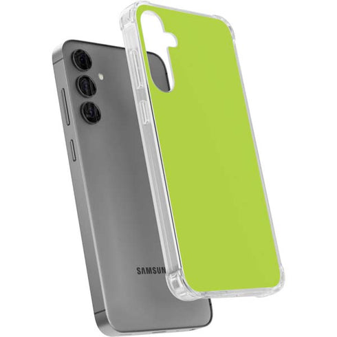 Color Pop Laser Lime Galaxy S24 Plus Clear Case