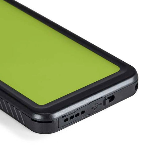 Color Pop Laser Lime Galaxy S24 Plus Waterproof Case