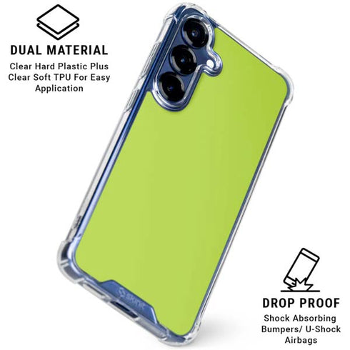 Color Pop Laser Lime Galaxy S25 Plus Clear Case