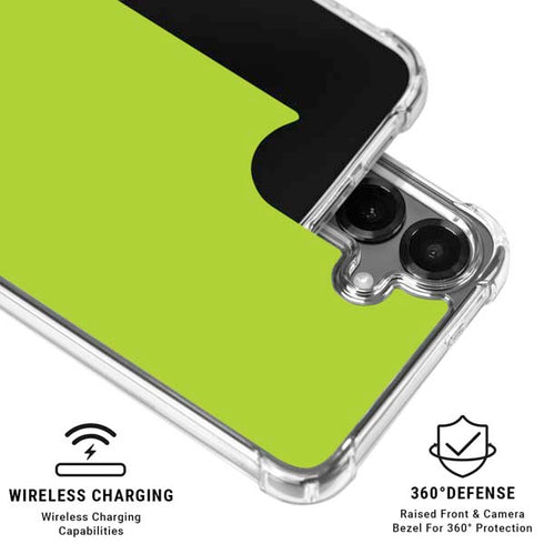 Color Pop Laser Lime Galaxy S26 Clear Case