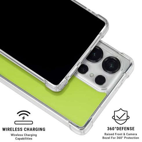 Color Pop Laser Lime Galaxy S26 Ultra Clear Case