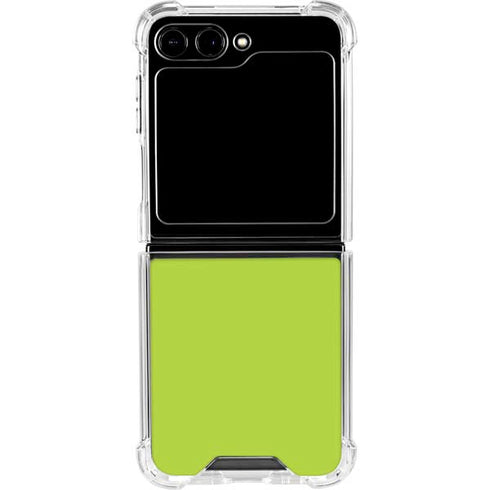 Color Pop Laser Lime Galaxy Z Flip5 5G Clear Case
