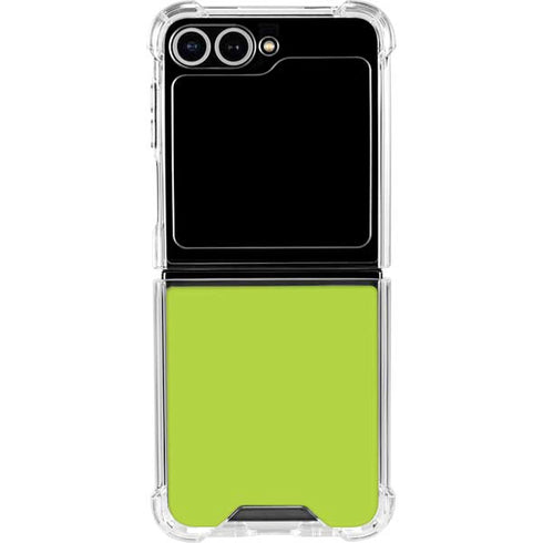 Color Pop Laser Lime Galaxy Z Flip6 Clear Case