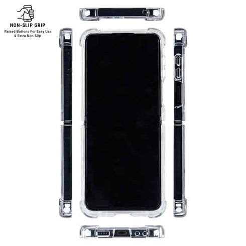 Color Pop Laser Lime Galaxy Z Flip6 Clear Case
