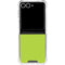 Color Pop Laser Lime Galaxy Z Flip7 Clear Case
