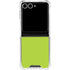 Color Pop Laser Lime Galaxy Z Flip7 Clear Case