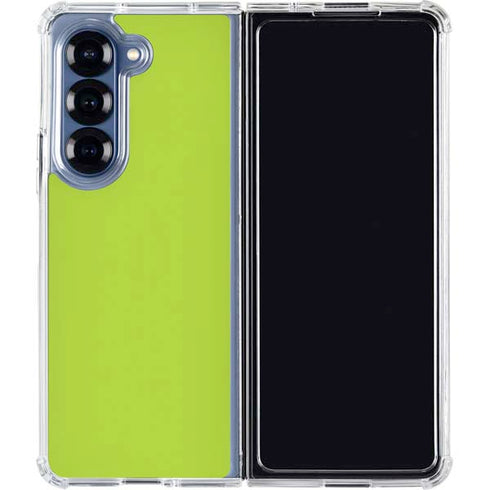 Color Pop Laser Lime Galaxy Z Fold7 Clear Case