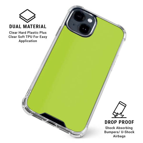 Color Pop Laser Lime iPhone 14 Plus Clear Case