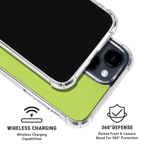 Color Pop Laser Lime iPhone 14 Plus Clear Case