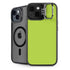 Color Pop Laser Lime iPhone 15 Plus Kickstand Case