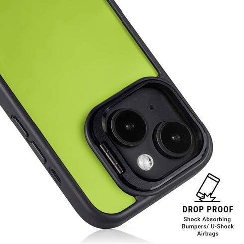Color Pop Laser Lime iPhone 16 Plus Kickstand Case