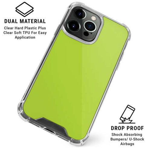 Color Pop Laser Lime iPhone 16 Pro Max Clear Case