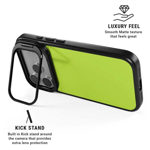 Color Pop Laser Lime iPhone 17 Pro Kickstand Case