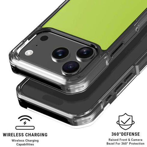 Color Pop Laser Lime iPhone 18 Pro Clear Case