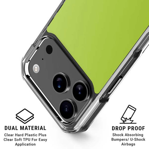 Color Pop Laser Lime iPhone 18 Pro Clear Case