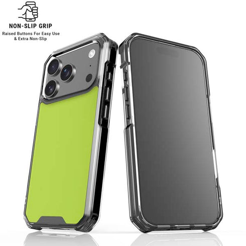 Color Pop Laser Lime iPhone 18 Pro Clear Case