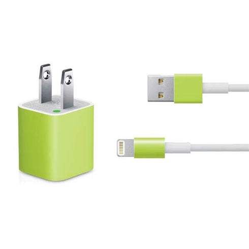 Color Pop Laser Lime iPhone Charger (5W USB) Skin